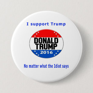 Chapa Redonda De 7 Cm Donald trump por los botones del presidente