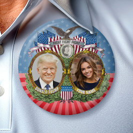 Chapa Redonda De 7 Cm Donald Trump y tu foto - regalo mordaz