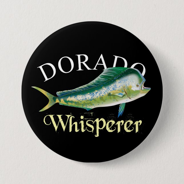 Chapa Redonda De 7 Cm Dorado Whisperer Dark (Anverso)