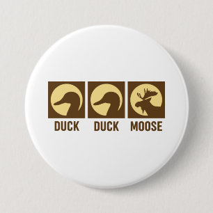 Chapa Redonda De 7 Cm Duck Duck Moose