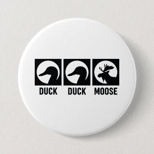 Chapa Redonda De 7 Cm Duck Duck Moose