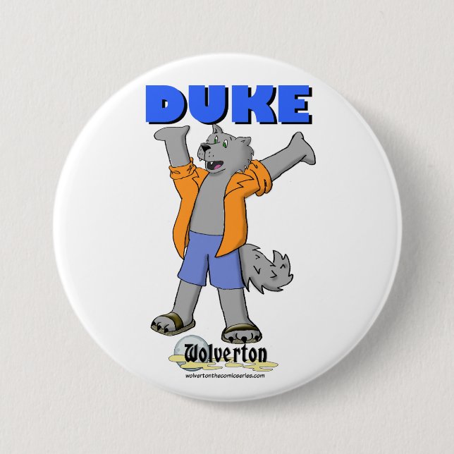 Chapa Redonda De 7 Cm Duke Button (Anverso)