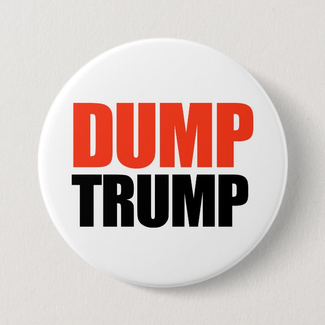 Chapa Redonda De 7 Cm Dump Trump - - (Anverso)