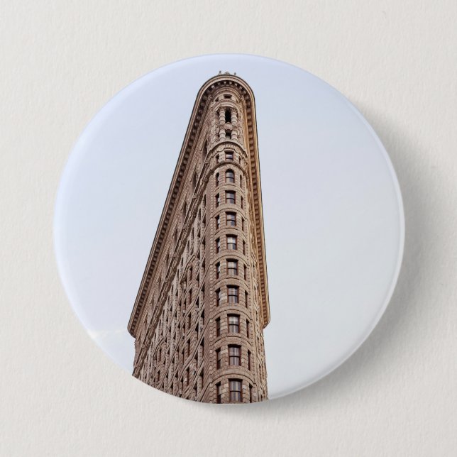 Chapa Redonda De 7 Cm Edificio Flatiron Nueva York  (Anverso)