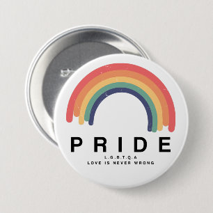 Chapa Redonda De 7 Cm El amor al orgullo gana el colorido arcoiris LGBTQ
