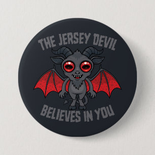 Chapa Redonda De 7 Cm El Diablo de Jersey Cree En Ti