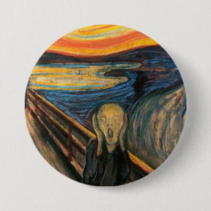 Chapa Redonda De 7 Cm El grito de Edvard Munch