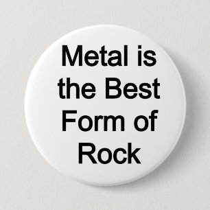 Chapa Redonda De 7 Cm El metalizado es la mejor forma de rock