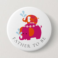 El padre del elefante Mod Baby Shower será