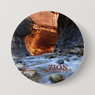 Chapa Redonda De 7 Cm El parque nacional de Zion, Zion estrecha el Pin