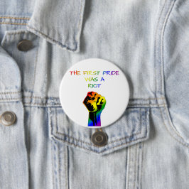 Chapa Redonda De 7 Cm El Primer Orgullo fue un Motín – Diseño LGBTQ+