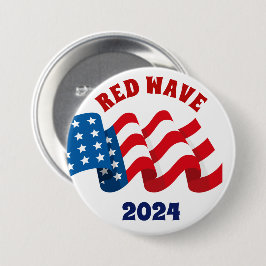 CHAPA REDONDA DE 7 CM ELECCIÓN REPUBLICANA RED WAVE 2024