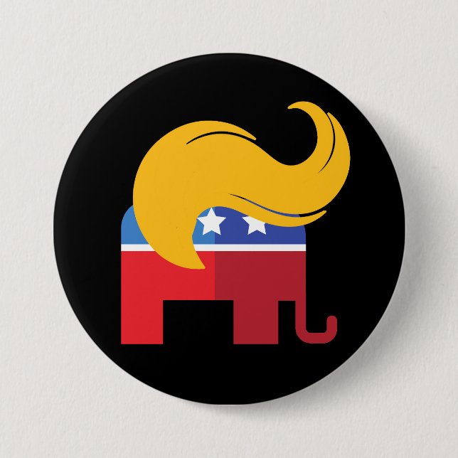 Chapa Redonda De 7 Cm Elecciones presidenciales Trump 2024 (Anverso)