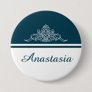 Chapa Redonda De 7 Cm Elegante diseño floral