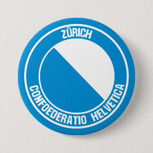 Chapa Redonda De 7 Cm Emblem de Ronda de Zürich