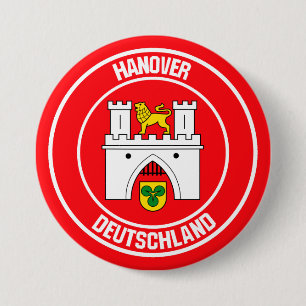 Chapa Redonda De 7 Cm Emblema de Hanover Round