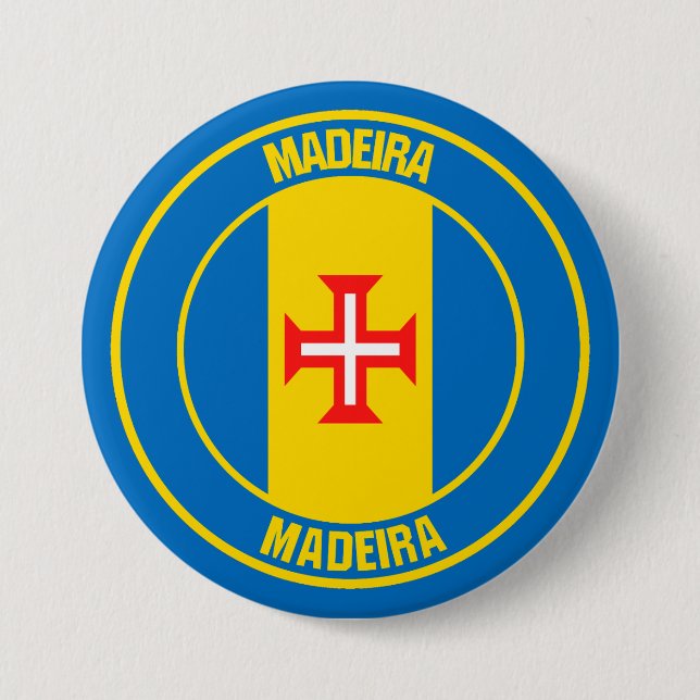 Chapa Redonda De 7 Cm Emblema de Madeira (Anverso)
