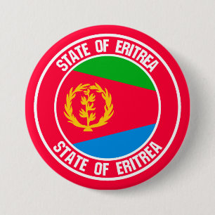 Chapa Redonda De 7 Cm Emblema de Ronda Eritrea