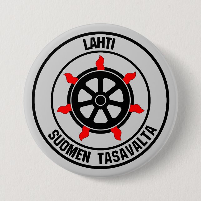 Chapa Redonda De 7 Cm Emblema de Ronda Lahti (Anverso)