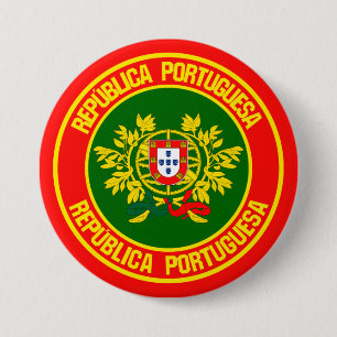 Chapa Redonda De 7 Cm Emblema de Ronda Portugal