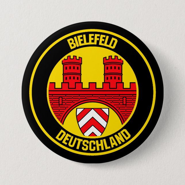Chapa Redonda De 7 Cm Emblema redondo bielefeld (Anverso)