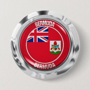 Chapa Redonda De 7 Cm Emblema Redondo de Bermudas