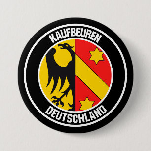 Chapa Redonda De 7 Cm Emblema Redondo de Kaufbeuren