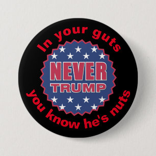 Chapa Redonda De 7 Cm "En su tripa que usted sabe que él es nuts "