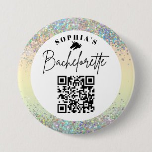 Chapa Redonda De 7 Cm Encontró Su Bebida De Código QR Para Bachillerato