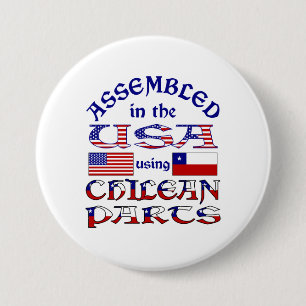 Chapa Redonda De 7 Cm Ensamblado en EE. UU. con piezas chilenas