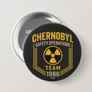 Chapa Redonda De 7 Cm Equipo de Operaciones de Seguridad de Chernóbil 19