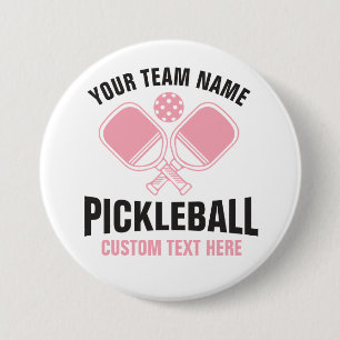 Chapa Redonda De 7 Cm Equipo de Pickleball Club Jugador de Pickleball