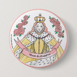 Chapa Redonda De 7 Cm Equipo Elizabeth