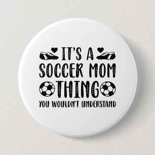 Chapa Redonda De 7 Cm Es Cosa de Mamá de Fútbol