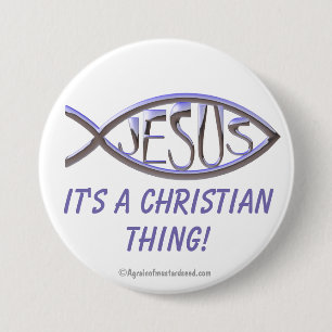 Chapa Redonda De 7 Cm Es Una Cosa Cristiana