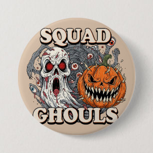 Chapa Redonda De 7 Cm Escuadrones de Escuadrón - Fantasía Halloween