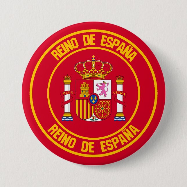 Chapa Redonda De 7 Cm España redonda Emblem (Anverso)