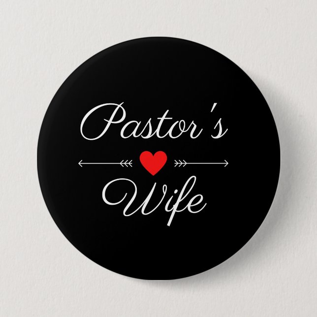 Chapa Redonda De 7 Cm Esposa del Pastor (Anverso)
