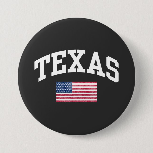 Chapa Redonda De 7 Cm estado de Texas (Anverso)