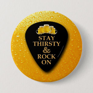 Chapa Redonda De 7 Cm ¡Estancia sedienta y roca encendido!