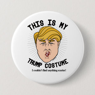 Chapa Redonda De 7 Cm Este es mi disfraz de Donald Trump - No pude encon