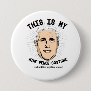 Chapa Redonda De 7 Cm Este es mi disfraz de Mike Pence - No pude encontr