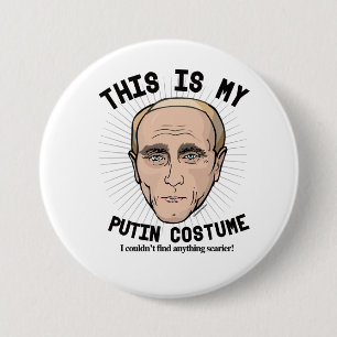 Chapa Redonda De 7 Cm Este es mi disfraz de Vladimir Putin - No pude enc