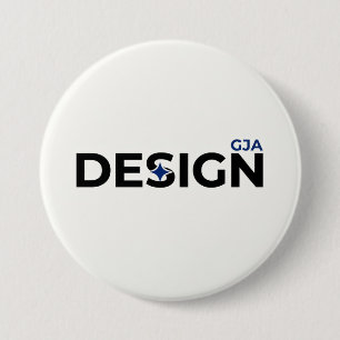 Chapa Redonda De 7 Cm Estilo de diseño GJA Blanco 