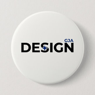 Chapa Redonda De 7 Cm Estilo de diseño GJA Blanco 