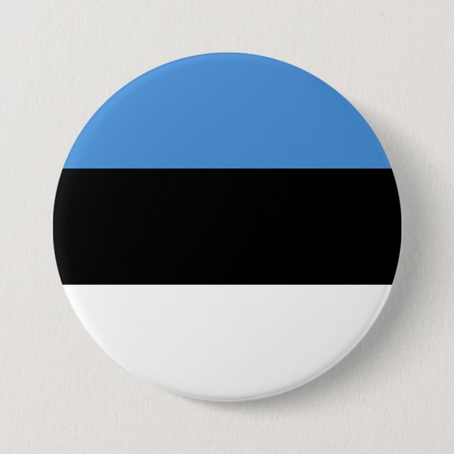 Chapa Redonda De 7 Cm Estonia Flag (Anverso)