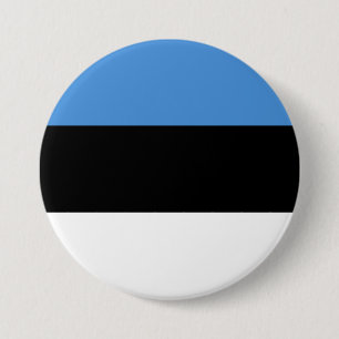 Chapa Redonda De 7 Cm Estonia Flag