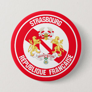 Chapa Redonda De 7 Cm Estrasburgo