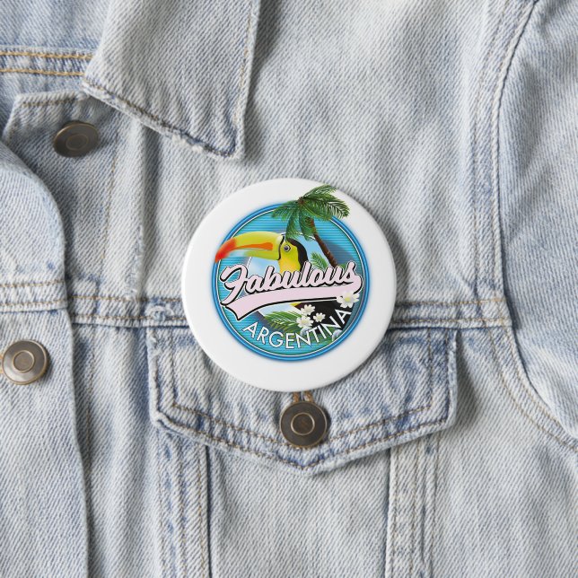 Chapa Redonda De 7 Cm explora el fabuloso logo de Argentina (In situ)