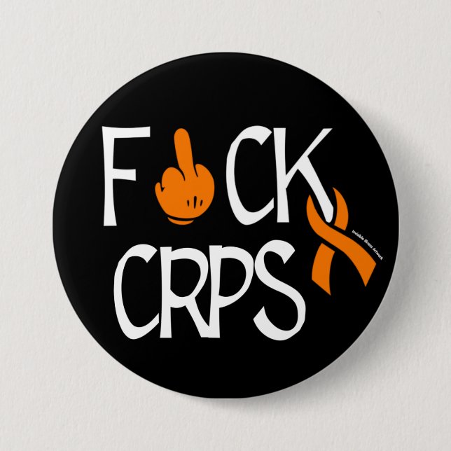 CHAPA REDONDA DE 7 CM F#CK CRPS (Anverso)